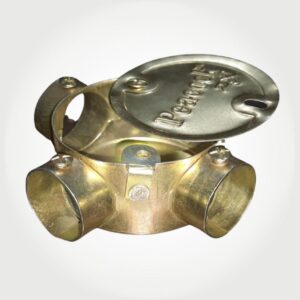 Golden junction box for electric fitting